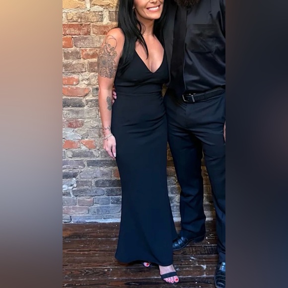 NWT Lulus Melora Black Sleeveless Maxi Dress size medium Retails $99 - Picture 3 of 8